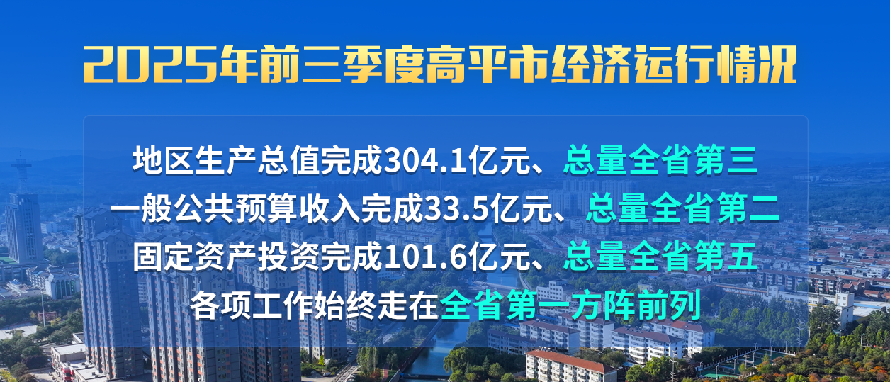 2025年前三季度高平市经济运行情况