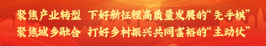 聚焦产业转型，下好新征程高质量发展的“先手棋”； 聚焦城乡融合，打好乡村振兴共同富裕的“主动仗”