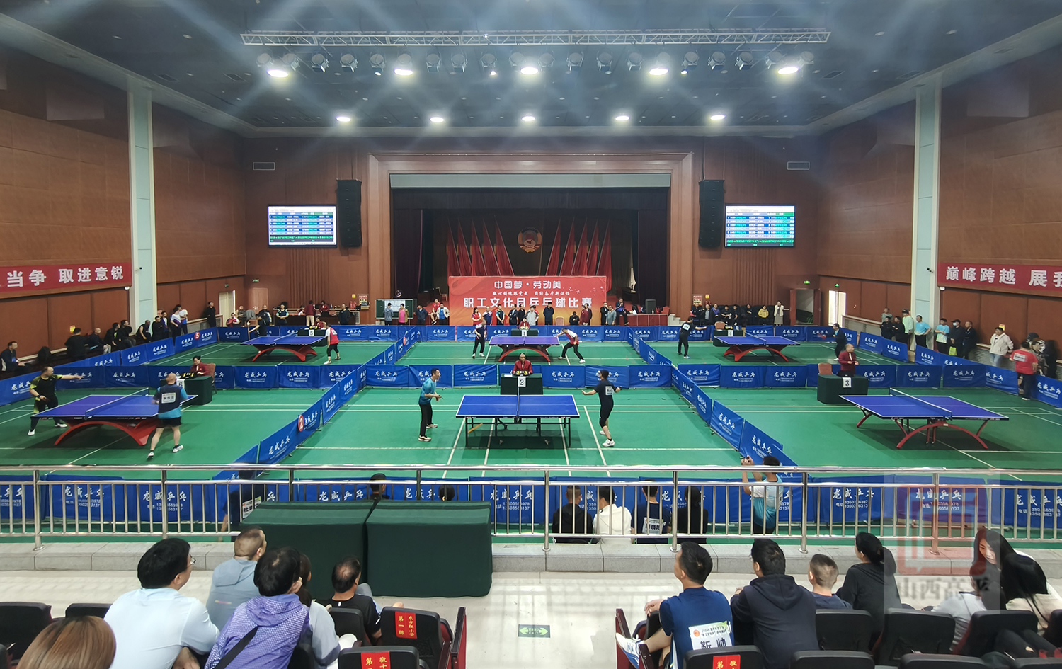 市总工会“中国梦·劳动美”职工文化月乒乓球比赛激情开赛