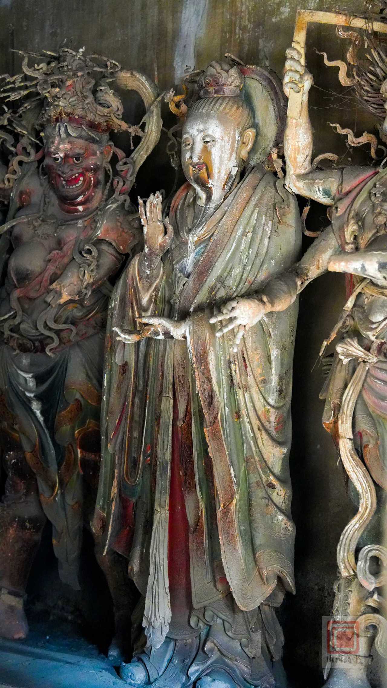 ヒデ仏教美術　阿含宗　二大龍王守護　如意宝珠御宝塔　書付共箱　V　8864 冬至前后！高平铁佛寺“二十四诸天”彩塑迎来最佳观赏期_高平市人民政府网
